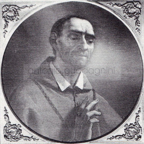 Bozzetto per San Carlo Borromeo - 1854 - olio su tela cm. 66x66 - Coll. privata.